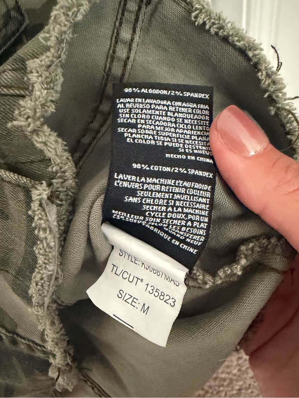 Kut from the Kluth Camo Denim Jacket - Size: Medium - Picture 5 of 7